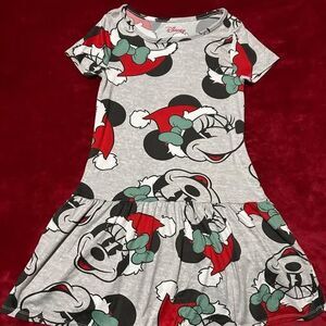 Girls Disney Minnie Mouse Christmas Dress